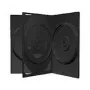 Caixa para 3 DVD MediaRange preta – capacidade: 3 CD, 3 DVD – pack de 50 – preto (BOX15)