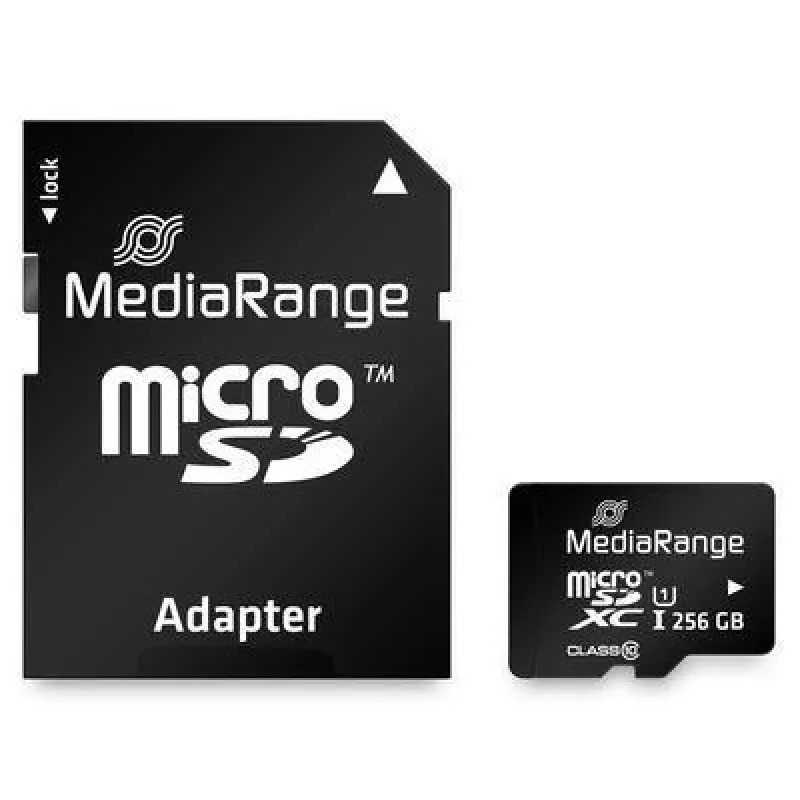Cartão de memória MediaRange 256GB MicroSDXC UHS-I Class 10 MR946