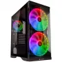 SILENOS PRO versão preta com ventoinha ARGB e vidro temperado