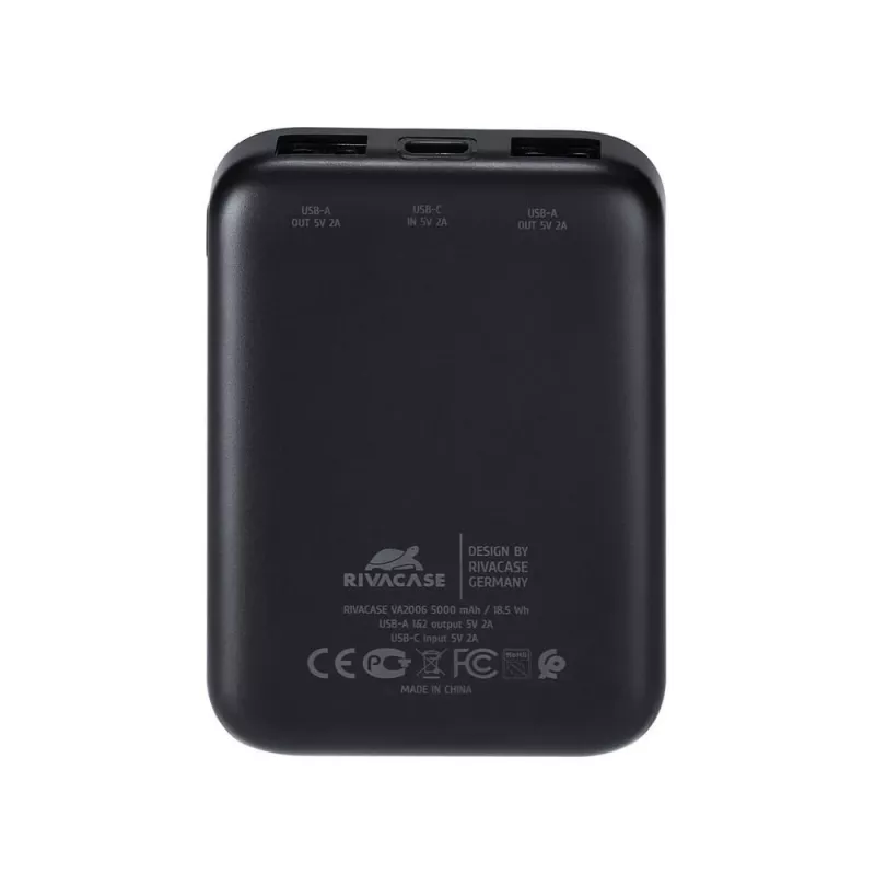 Powerbank USB 5000MAH/VA2006 preto Rivacase