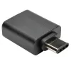Adaptador Eaton Tripp Lite Series USB 3.1 Gen 1.5 USB-C para USB Type-A M/F 5 Gbps tablet smartphone - Adaptador USB - USB Type-A (F) para USB-C de 24 pinos (M) - USB 3.1 - preto (U428-000-F)
