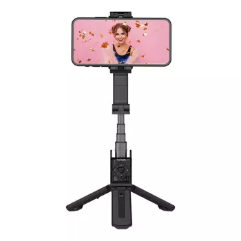 Estabilizador de câmara para smartphone Hohem iSteady Q preto 360° pan-roll