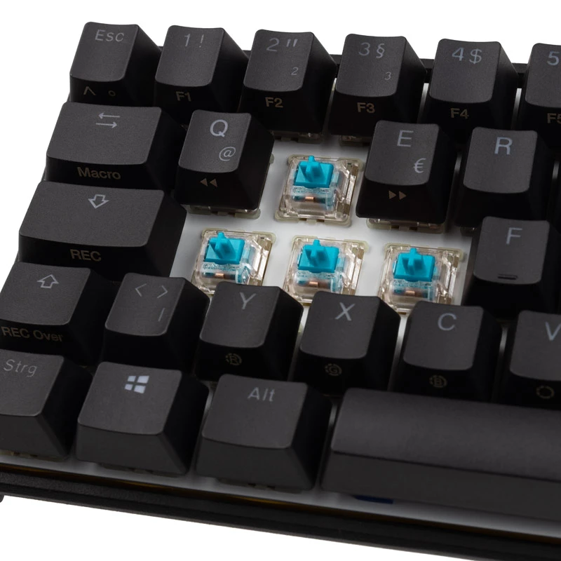 Teclado Ducky Mecha Pro SF gaming USB alemão preto