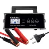 Carregador de bateria QOLTEC 52514 — 12V/24V, 25A, para baterias AGM/GEL/SLA com visor LCD