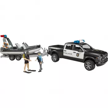 Dodge RAM 2500 Polícia Pickup com barco