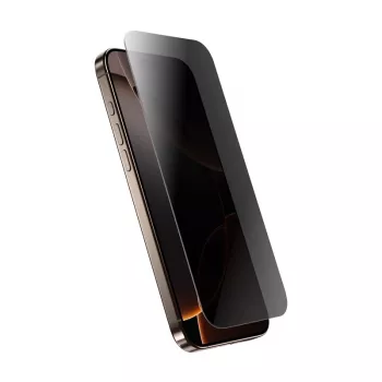 Vidro temperado com privacidade Crong para iPhone 16 Pro Max — antirreflexo, resistente a riscos