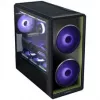 Conjunto de caixa de PC Lian Li LANCOOL 217 INF + 3 ventoinhas UNI FAN SL-INF 120 Reverse-Blade – preto