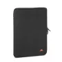 Manga antichoque RIVACASE 5221 para MacBook 13, vertical, preta, fecho de correr duplo