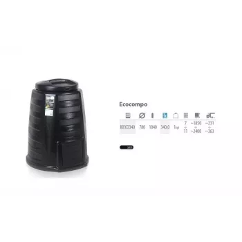 Compostor Prosperplast 340L preto