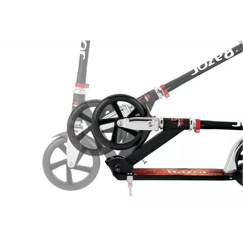 Trotinete Razor A5 Lux — alumínio, rodas de poliuretano de 20 cm, dobrável, altura ajustável, carga máx. 100 kg, preto