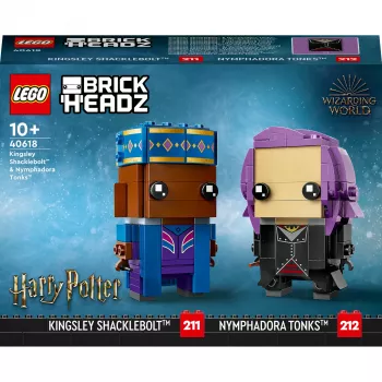 Lego Brickheadz Harry Potter 40618 Kingsley Shacklebolt e Nymphadora Tonks