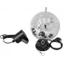 Conjunto de bola de espelhos EUROLITE LED Spot 200 mm — bola de espelhos com iluminação LED spot
