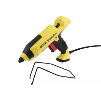 Pistola de cola quente STANLEY FatMax GR 100 R 200 W, débito 18,83 g/min, alimentação CA, tempo de aquecimento 1 min, preto/amarelo