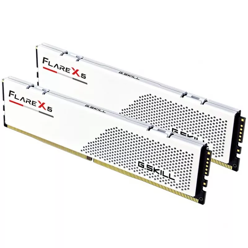 G.Skill Flare X5 F5-6000J2836G32GX2-FX5W, 64 GB, 2 x 32 GB, DDR5, 6000 MHz, 288-... - G.Skill Flare X5 F5-6000J2836G32GX2-FX5W. Componente para: PC