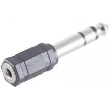Conector de fio ShiverPeaks BS57061 6,3 mm 3,5 mm preto aço inoxidável