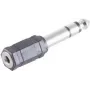 Conector de fio ShiverPeaks BS57061 6,3 mm 3,5 mm preto aço inoxidável