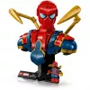 Busto de colecionador LEGO Marvel Iron Spider-Man 76326, 379 peças, modelo de exposição 18+, 170×200×110 mm