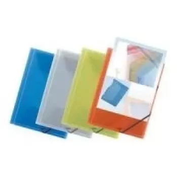 Pasta de cantos com elástico ELBA image+, cores sortidas, com bolsa frontal A4, para cerca de 50 folhas (80 g/m²) – pack de 12 (M48003420)