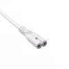 Cabo de alimentação Akyga AK-RD-07A CEE 7/16 – IEC C7 (oito), CCA, 3 m, branco