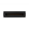 Lanberg AK-VDP103-B painel de distribuição de tensão de 19 polegadas 3U com calha DIN TS-35, preto