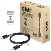 Club 3D CAC-1091 cabo DisplayPort 2.1, certificado VESA DP80, bidirecional, 4K120Hz / 8K60Hz / 10K30Hz, macho/macho, 1,2 m