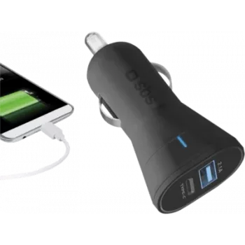 SBS TECRTC1USB2AUL carregador para dispositivos móveis automóvel preto (TECRTC1USB2AUL)