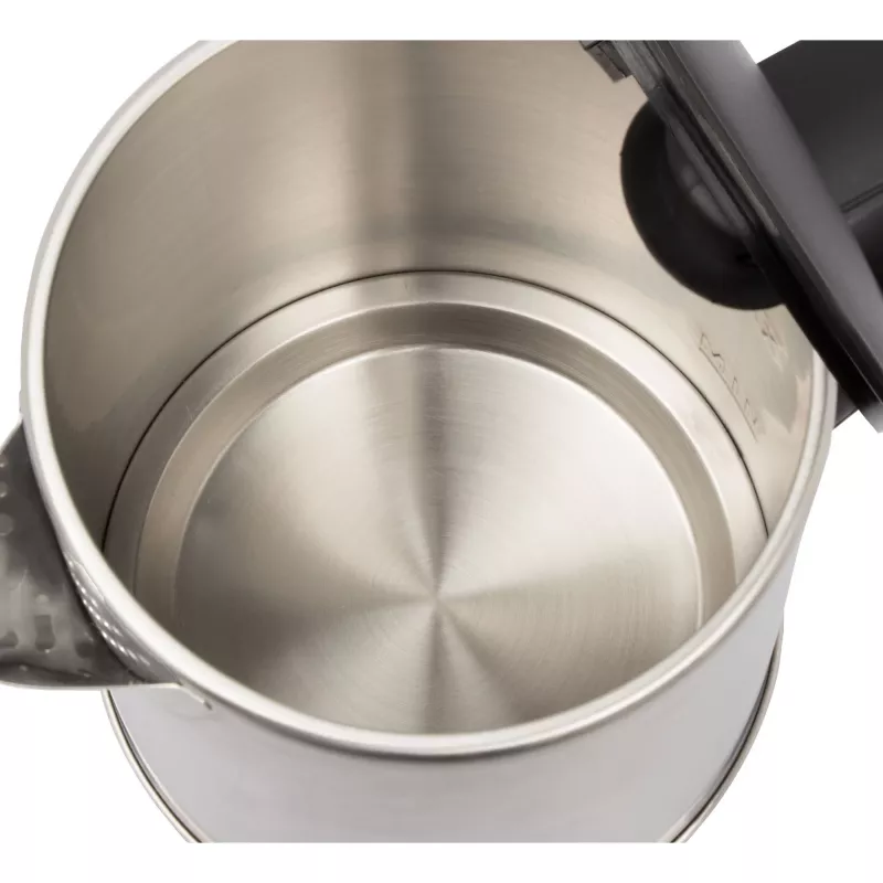 Chaleira elétrica Clatronic 1,5 L 2200 W preto aço inoxidável