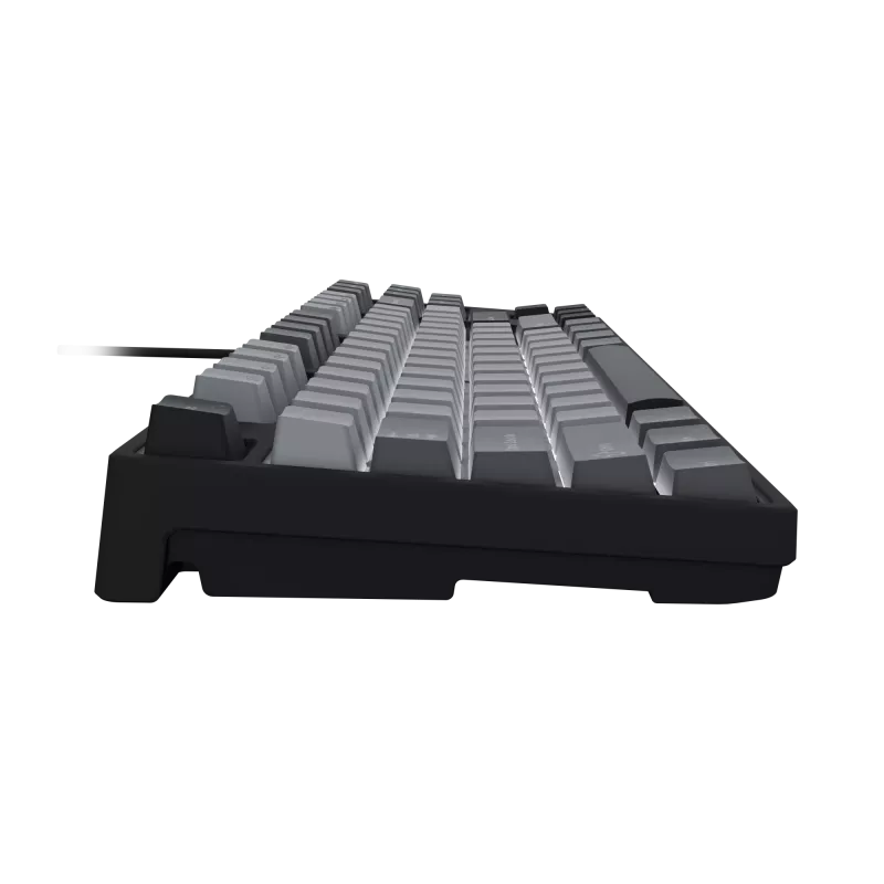 Teclado gaming NATEC Fury Kanabo K2 US branco retroiluminado mecânico preto-cinzento