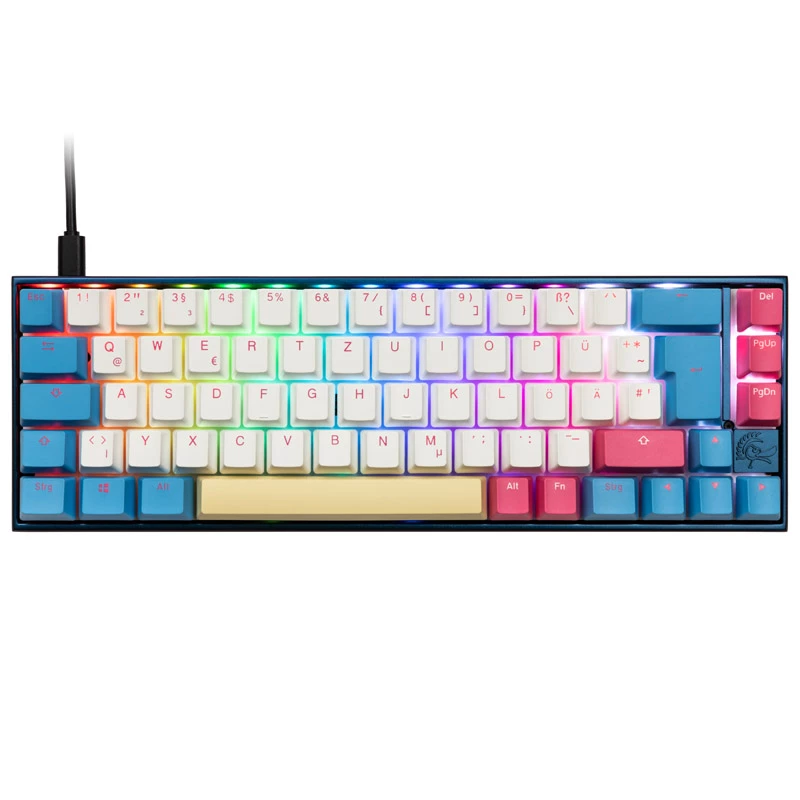 Teclado mecânico Ducky Mecha SF Limited Dawn Edition com RGB-LED, interruptores MX Speed Silver