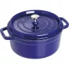 Cocotte redonda de ferro fundido Staub 24 cm Azul-escuro
