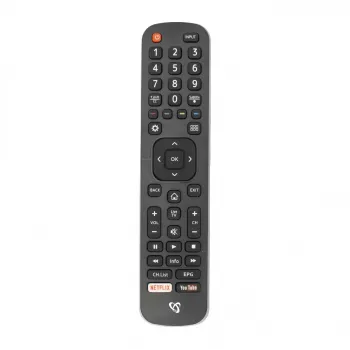 Comando SBOX RC-01405 compatível com vários modelos de TV Hisense