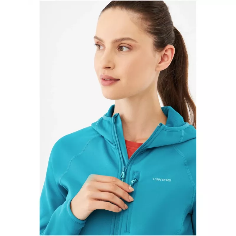 Sweatshirt com capuz Viking Jukon Midlayer Polartec Lady, sweatshirt com capuz midlayer para mulher, tecido Polartec, modelo 730/23/0900/70/M
