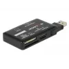Leitor de cartões SuperSpeed USB DeLOCK CF SD Micro SD MS M2 xD 5 Gbps
