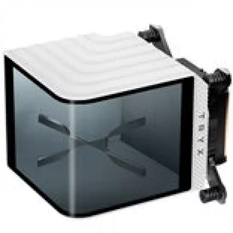 Refrigeração líquida para CPU TRYX L-P0CL-DS0M-G0W para sockets Intel e AMD com ecrã AMOLED, acabamento branco