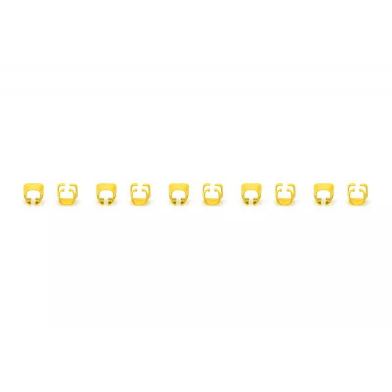 DIGITUS - Clipes de cabo com codificação de cores - para cabo de patch - amarelo (embalagem de 100) (A-CC-Y)