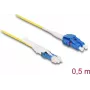 Cabo de fibra ótica DeLOCK ficha macho CS para LC duplex OS2 1 m