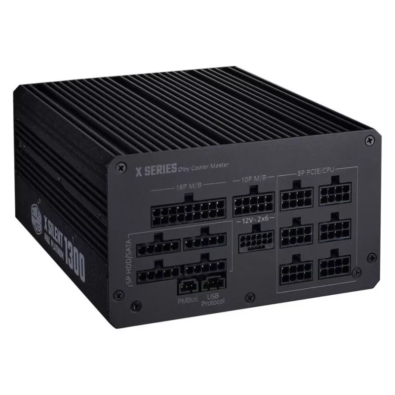 Fonte de alimentação Cooler Master X Silent MAX Platinum 1300W – fonte ATX, potência de saída 1300W, eficiência Platinum