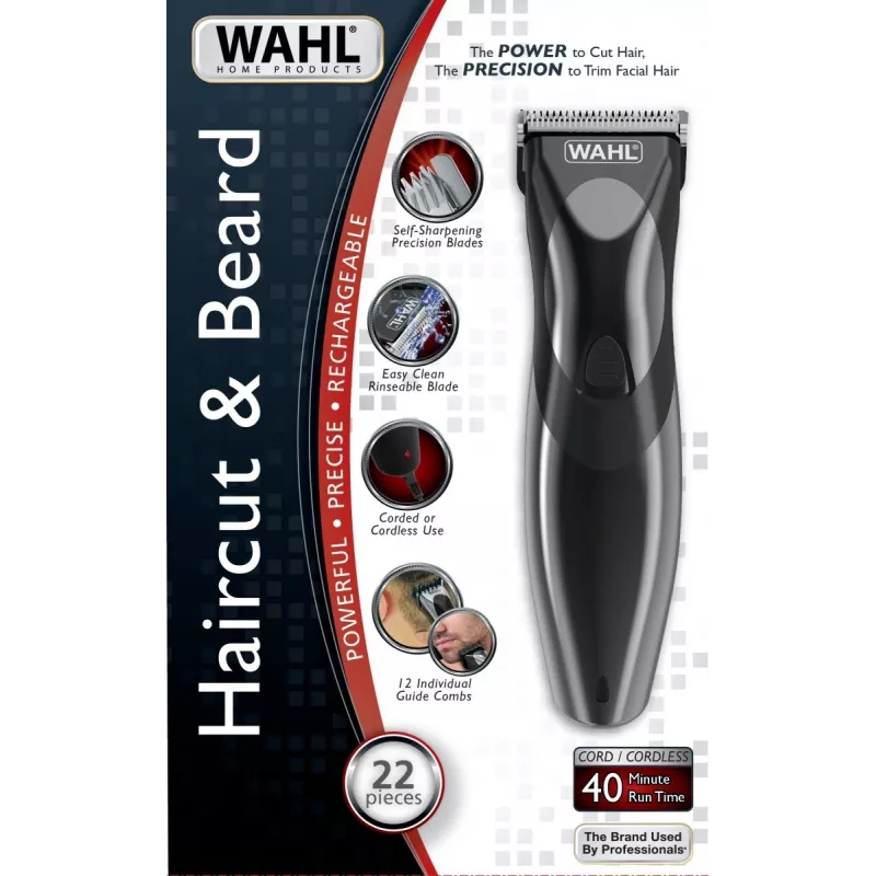 Máquina de cortar cabelo/tesoura Wahl 9639-816 preto