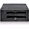 ICY DOCK - MB024SP-B - flexiDOCK moldura de troca sem bandeja para 4x 2,5 SAS/SATA SSD/HDD para baía de 5,25