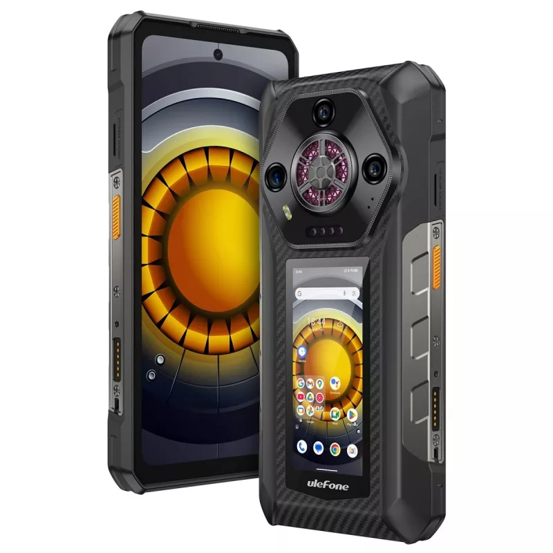 Ulefone Armor 30 Pro 5G UF-A30P smartphone, 6,95 polegadas, 16 GB RAM, 512 GB, IP69K, Android 14, 12800 mAh, preto