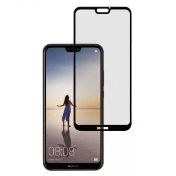 Película de vidro temperado Tellur para Huawei P20 Lite – compatível com capa, preto