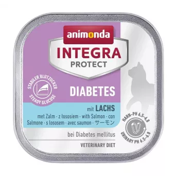 Animonda Integra Protect Diabetes comida húmida para gatos com salmão, 100 g