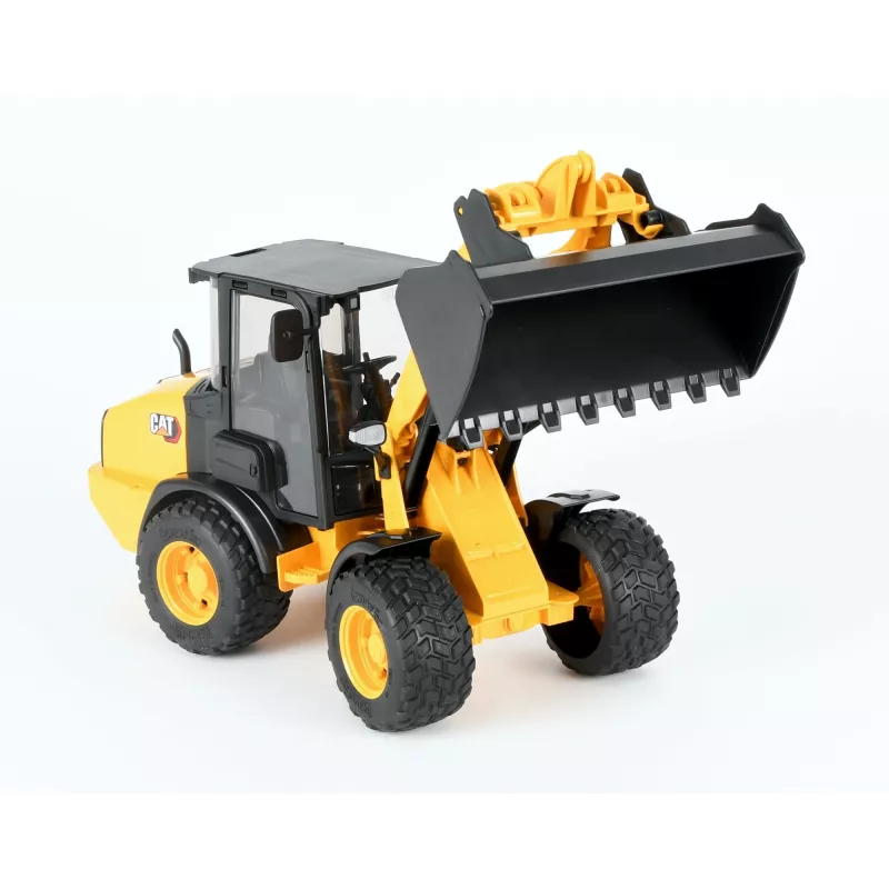 Bruder 02485 CAT carregadora de rodas articulada compacta, veículo de brincar em miniatura, de plástico