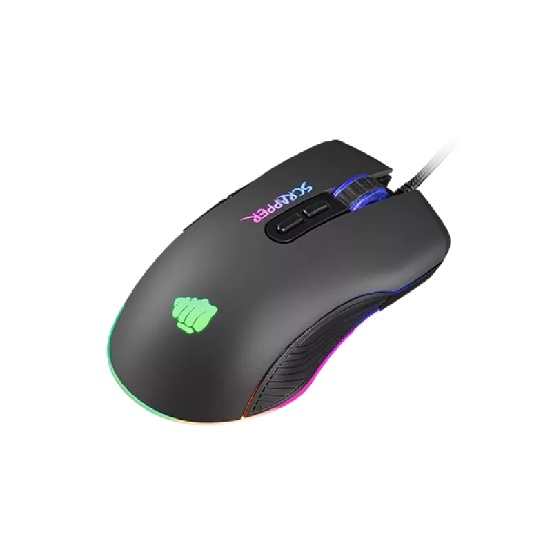 Rato FURY Scrapper Gaming ambidestro USB Type-A ótico 6400 DPI
