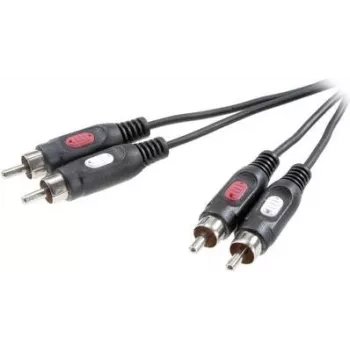 SpeaKa Professional cabo de ligação áudio RCA [2x ficha RCA - 2x ficha RCA] 2,50 m preto (SP-7869768)