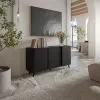 Cómoda Cama VOLARE 151 x 39 x 75 cm preto