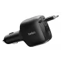 Belkin 75W 2-Port w Retractable USB-C Cbl Car - Cabo (CCC001HQBK)