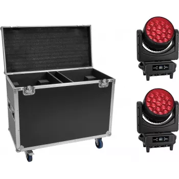 Conjunto LED EUROLITE TMH-H760 2x certificado IP com mala de transporte com rodas