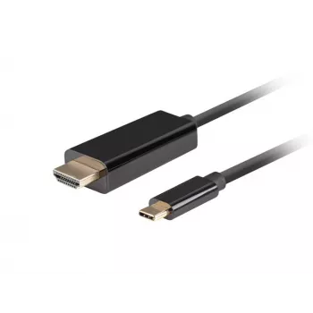 Adaptador de cabo de vídeo Lanberg CA-CMHD-10CU-0018-BK 1,8 m USB Type-C para HDMI