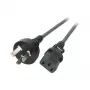 EFB-Elektronik Cabo de alimentação China - C13 180°, preto, 1,8 m, 3 x 0,75 mm² Fabricante: EFB Elektronik (EK492.1,8V2)